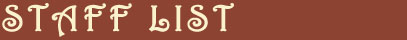 STAFF CREDIT
